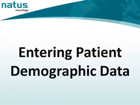 5. UltraPro First Generation Hardware - Entering Patient Demographic Data