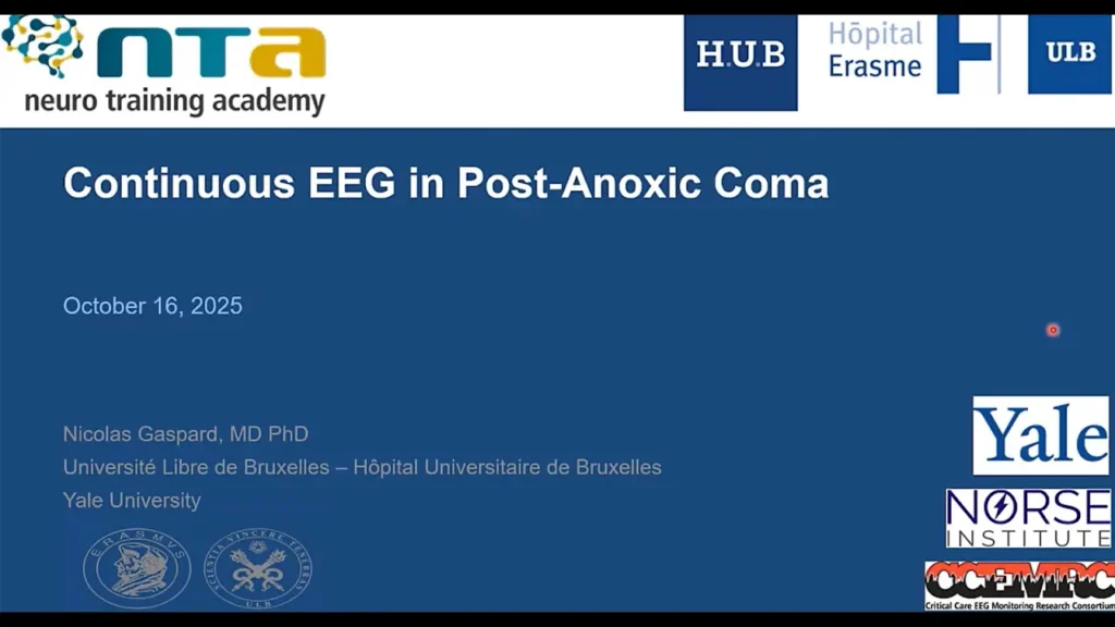 Continuous EEG in Post-Anoxic Coma