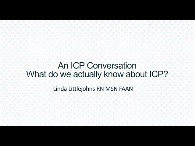Conversation with nursing - ICP