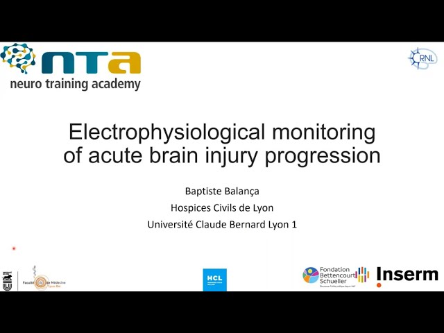 Electrophysiological monitoring of acute brain injury progression