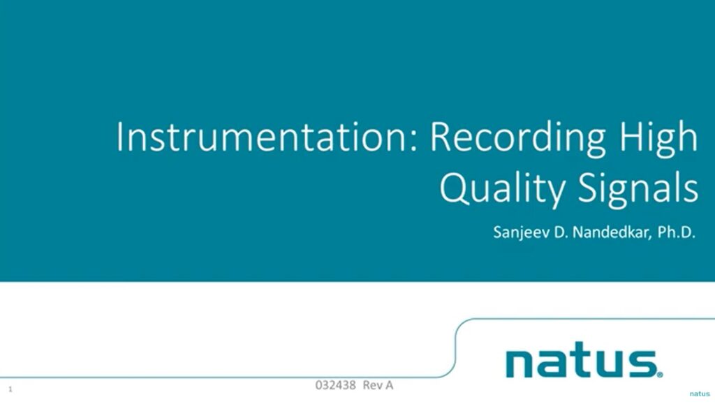 Instrumentation Recording High Quality Signals Cam