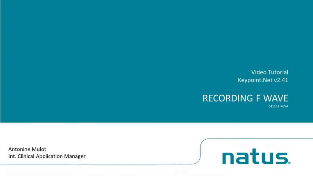 Keypoint.net v2.41 - Recording F wave