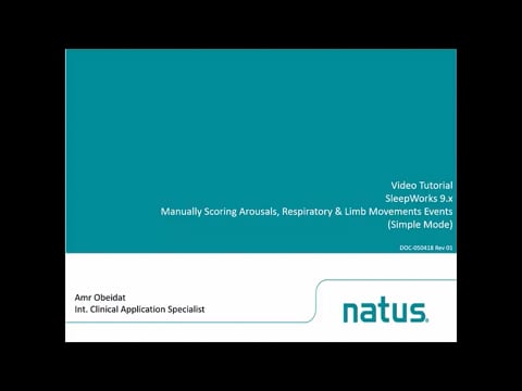 Manually Scoring Arousals, Respiratory & Limb Movements Events (Simple Mode)