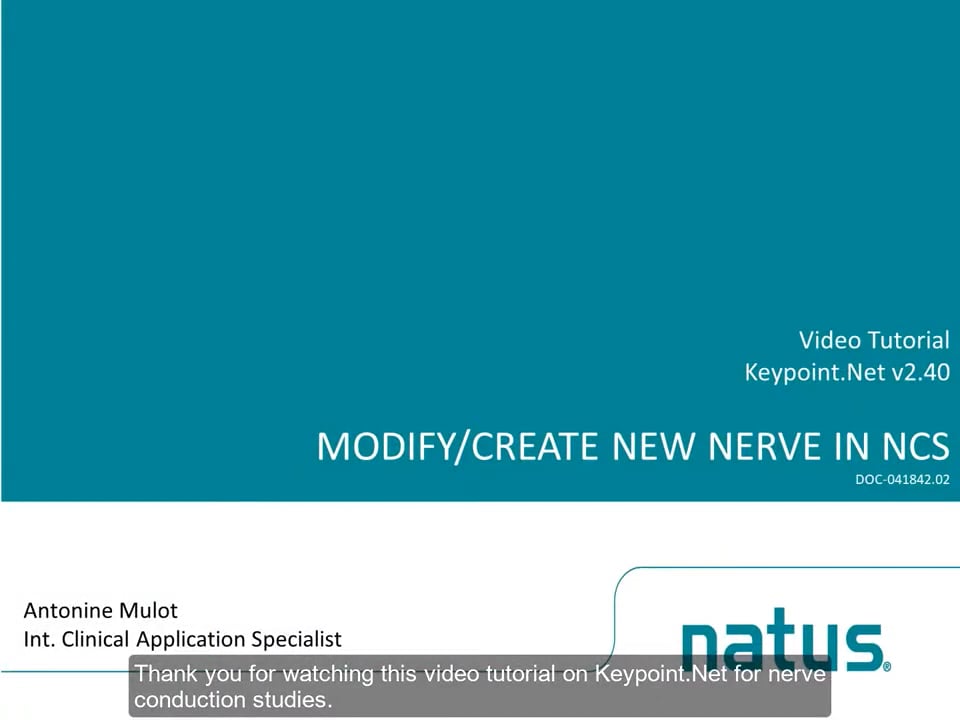 Modify Create New Nerve in NCS