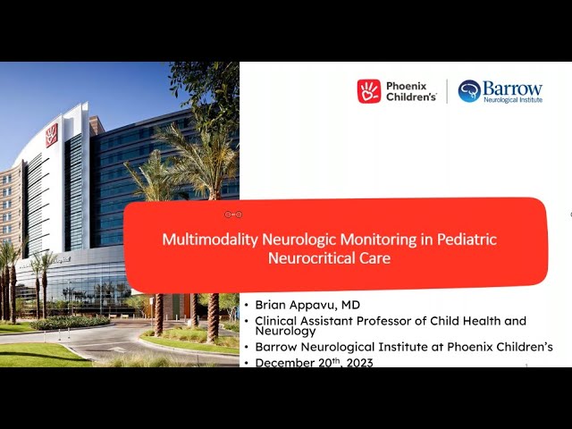 Multimodality Neurologic Monitoring in Pediatric Neurocritical Care