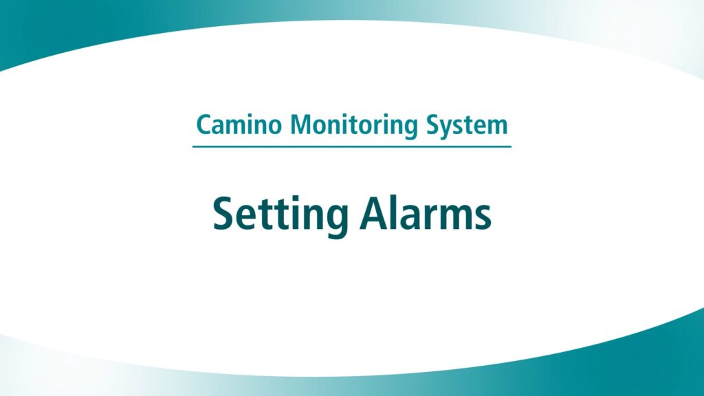 Natus - Camino 3 Chapter 6 - Menu Tab - Alarms 046176 RevA