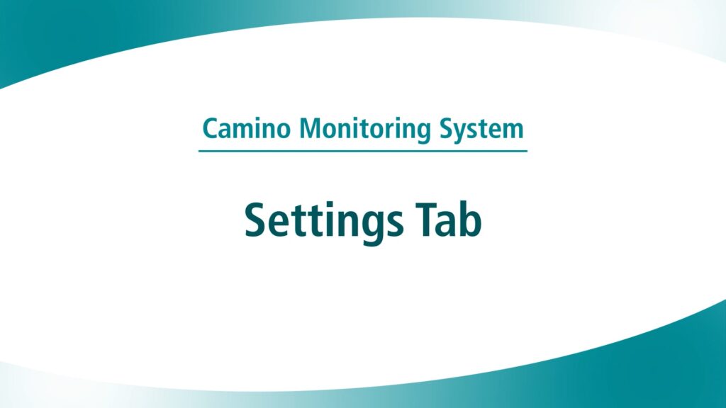 Natus - Camino 3 Chapter 9 - Settings Tab 046179 RevA