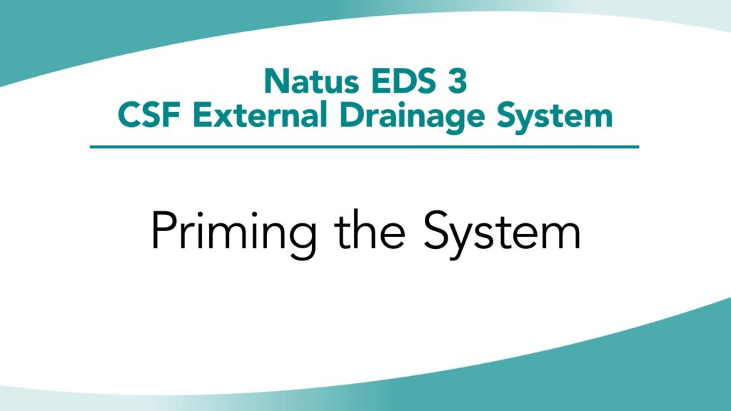 Natus® EDS 3® In-Service Chapter 4: Priming the System