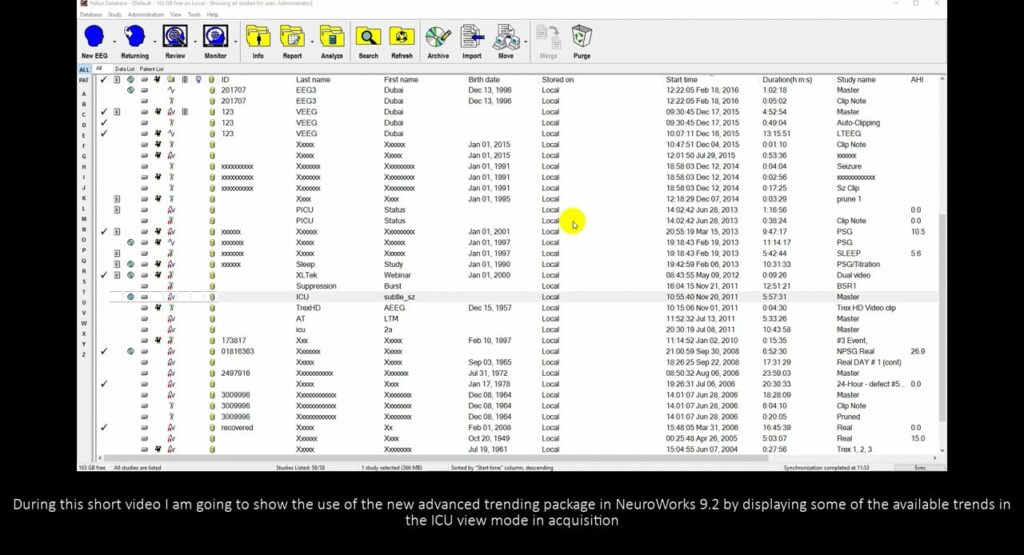 Natus® EEG Tutorial: NeuroWorks® 9 Advanced Trending in ICU