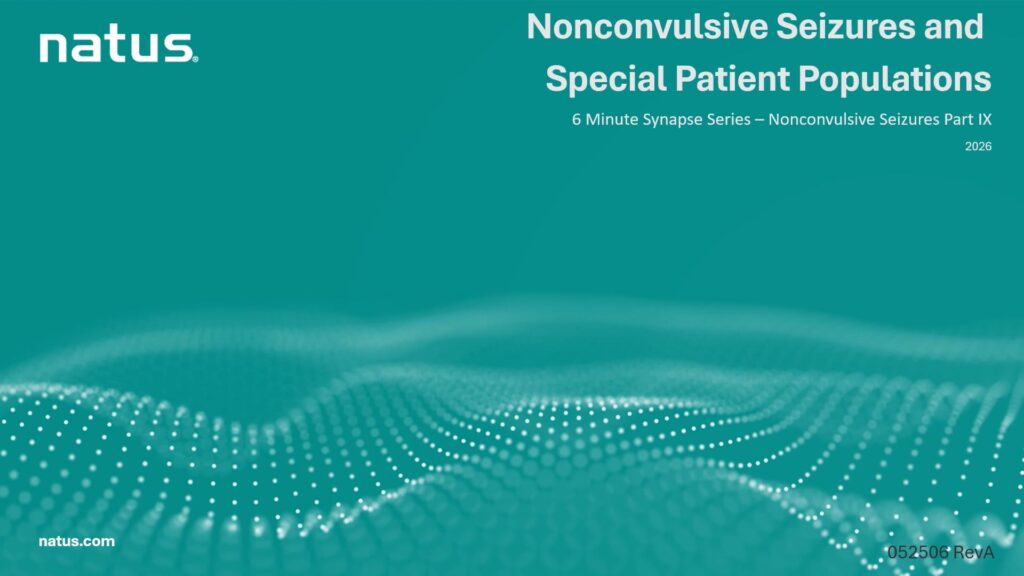 6 Min synapse series for POC EEG Nonconvulsive Seizures in Special Populations - Part 9