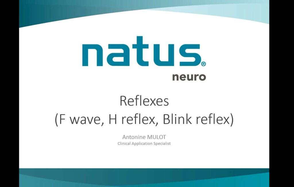reflexes -F wave H reflexes Blink reflex